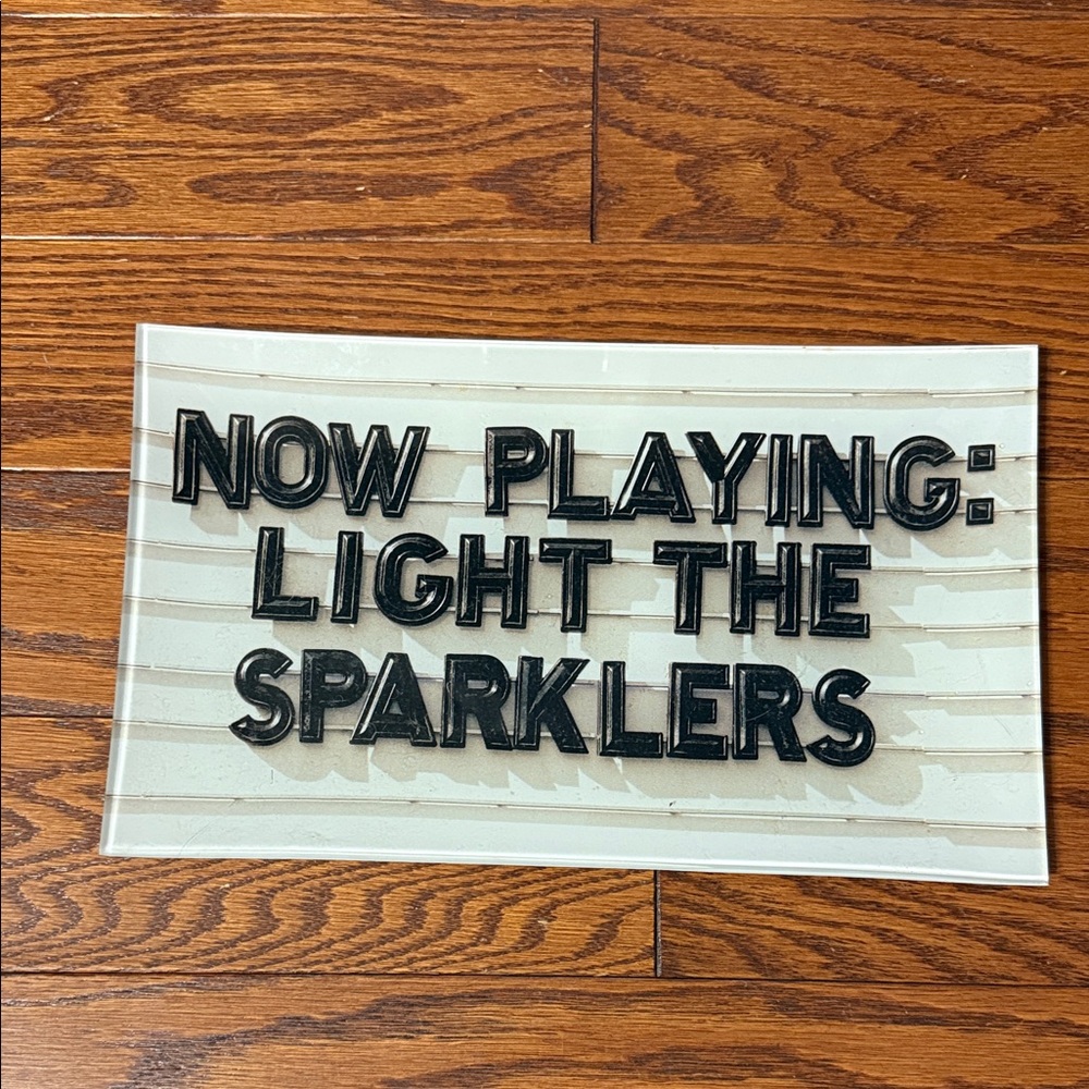 Kate Spade Black Lettered Party Sign